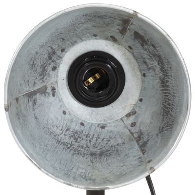vidaXL Lampe de bureau 25 W argent vintage 18x18x60 cm E27