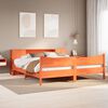 vidaXL Cadre de lit sans matelas cire marron 180x200cm bois pin massif