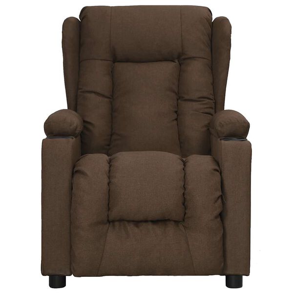 vidaXL Fauteuil Marron Tissu