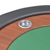 vidaXL Table de poker pour 10 joueurs avec espace de croupier Vert