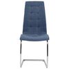 vidaXL Chaises &agrave; manger cantilever lot de 6 bleu tissu