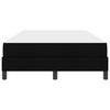 vidaXL Lit &agrave; ressorts avec matelas Noir 120 x 200 cm tissu