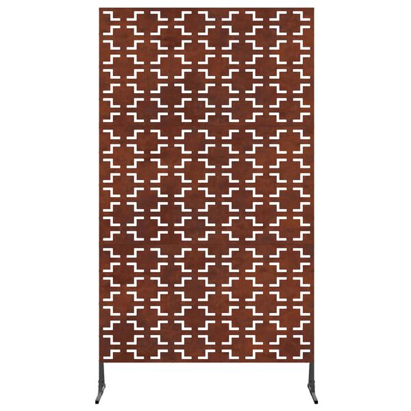 vidaXL &Eacute;cran de confidentialit&eacute; Gris 100 x 50 x 180 cm Acier patin&eacute;