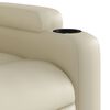 vidaXL Fauteuil inclinable Cr&egrave;me Similicuir