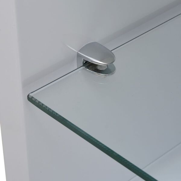 vidaXL Table basse Haute brillance Blanc