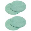 vidaXL Bonnets pour cireuse &agrave; parquet 4 pc &Oslash; 14 cm Vert clair