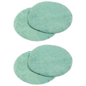 vidaXL Bonnets pour cireuse &agrave; parquet 4 pc &Oslash; 14 cm Vert clair