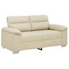 vidaXL Canap&eacute; 2 places cr&egrave;me 160x81x84 cm en similicuir