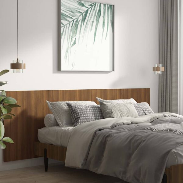 vidaXL T&ecirc;te de lit murale Ch&ecirc;ne marron 240x1,5x80 cm Bois d'ing&eacute;nierie