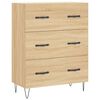 vidaXL Buffet ch&ecirc;ne sonoma 69,5x34x90 cm bois d'ing&eacute;nierie