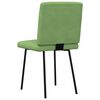 vidaXL Chaises &agrave; manger lot de 6 vert clair velours