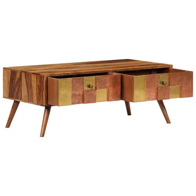 vidaXL Table basse 100x50x39 cm Bois massif