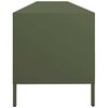vidaXL Meuble TV vert olive 202x39x43,5 cm acier lamin&eacute; &agrave; froid
