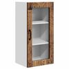 vidaXL Cabinet en verre mural LUCCA Bois ancien 40 x 31 x 80 cm