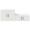 vidaXL Armoire de rangement 2 pcs Blanc 108 x 41 x 40 cm