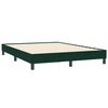 vidaXL Sommier &agrave; lattes de lit et matelas et LED vert fonc&eacute; 160x210cm velours