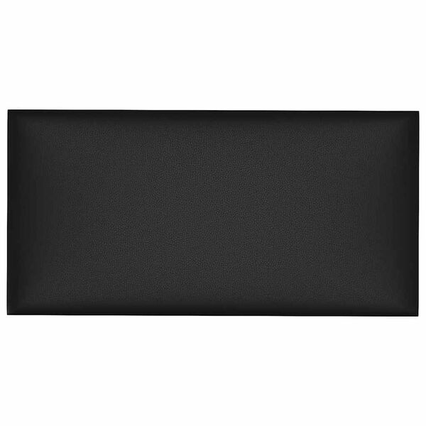 vidaXL Panneaux muraux 12 pcs Noir 30x15 cm Similicuir 0,54 m²