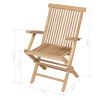 vidaXL Ensemble à manger de jardin 9 pcs 180-280x100x75 cm Teck massif