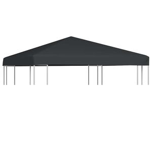 vidaXL Toile sup&eacute;rieure de gazebo 310 g/m&sup2; 3x3 m Gris