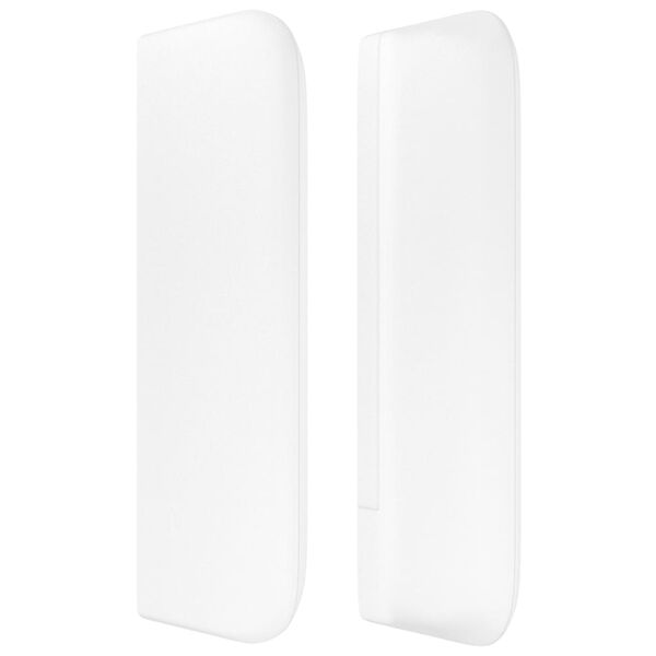 vidaXL T&ecirc;te de lit avec oreilles Blanc 147x16x78/88 cm Similicuir