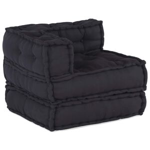 vidaXL Unit&eacute; de canap&eacute; modulaire 3 pcs Anthracite Tissu