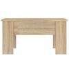 vidaXL Table basse chêne sonoma 79x49x41 cm bois d'ingénierie