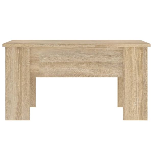 vidaXL Table basse chêne sonoma 79x49x41 cm bois d'ingénierie
