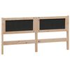 vidaXL T&ecirc;te de lit Autre Marron et noir 160 cm Bois massif en pin
