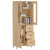 vidaXL Buffet haut Ch&ecirc;ne sonoma 69,5x34x180 cm Bois d'ing&eacute;nierie