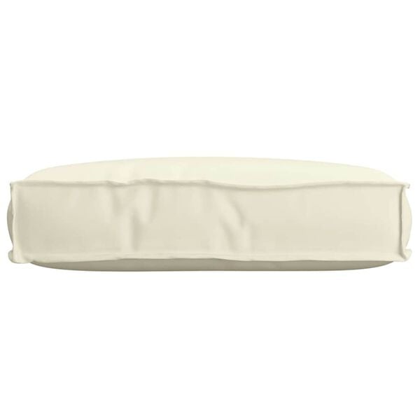 vidaXL Coussin Cr&egrave;me 60 x 40 x 8 cm Tissu Oxford