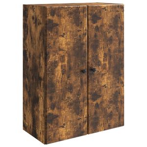 vidaXL Armoire Murale Ch&ecirc;ne fum&eacute; 66 x 34,5 x 90 cm Bois d'ing&eacute;nierie