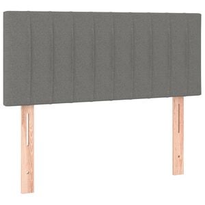 vidaXL T&ecirc;te de lit Gris fonc&eacute; 80x5x78/88 cm Tissu