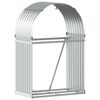 vidaXL Porte-b&ucirc;ches argent&eacute; 80x45x120 cm acier galvanis&eacute;