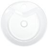 vidaXL Lavabo blanc 40x14,5 cm céramique rond