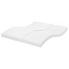 vidaXL Matelas en mousse blanc 160x200 cm 7 zones duret&eacute; 20 ILD
