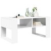 vidaXL Table basse Blanc 92 x 53 x 45 cm Bois d'ing&eacute;nierie