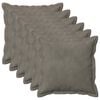 vidaXL Coussin avec oreiller HOUTEN 6 pc Gris clair Fl&oslash;jl