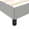 vidaXL Cadre de lit sans matelas gris clair 120x200 cm tissu