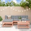 vidaXL Salon de jardin 5 pcs avec coussins bois massif douglas