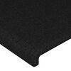 vidaXL Têtes de lit 2 pcs Noir 90x5x78/88 cm Tissu