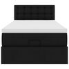 VidaXL Cadre de lit ottoman avec matelas noir 90x200 cm similicuir
