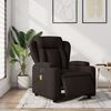 vidaXL Fauteuil de massage inclinable &eacute;lectrique Marron fonc&eacute; Tissu