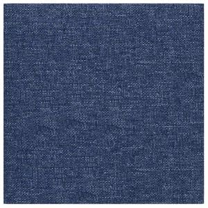vidaXL T&ecirc;te de lit murale 12 pc 30 x 30 cm Bleu tissu