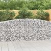 vidaXL Paniers &agrave; gabions arqu&eacute;s 3 pcs 400x50x100/120 cm Fer galvanis&eacute;