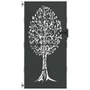 vidaXL Porte de Jardin Noir 85 x 175 cm Acier peint par poudre