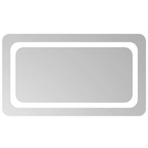 vidaXL Miroir de salle de bain LED Transparent 70 x 40 cm verre tremp&eacute;