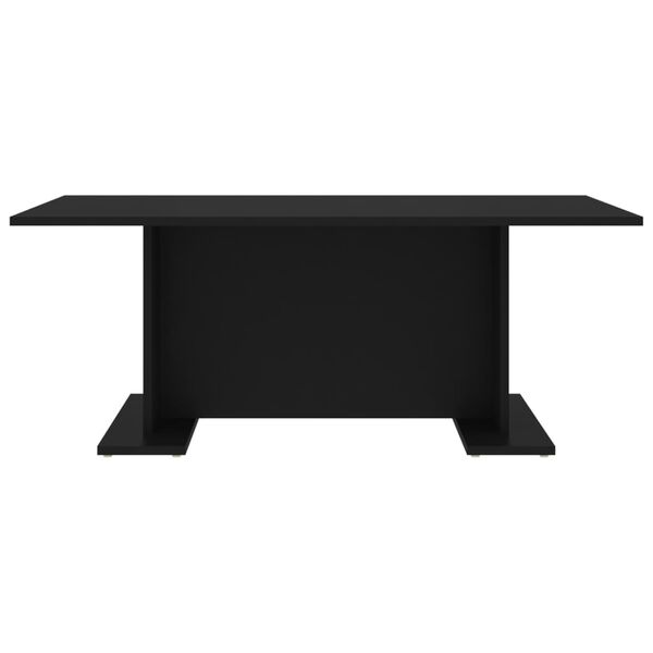 vidaXL Table basse noir 103,5x60x40 cm bois d'ing&eacute;nierie