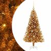 vidaXL Sapin de No&euml;l Dor&eacute; 120 cm PET