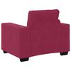 vidaXL Ensemble de Canap&eacute;s 3 pcs Rouge Vent 221 x 80 x 80 cm Velours