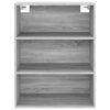 vidaXL Armoire murale suspendue Sonoma gris 69,5x32,5x90 cm